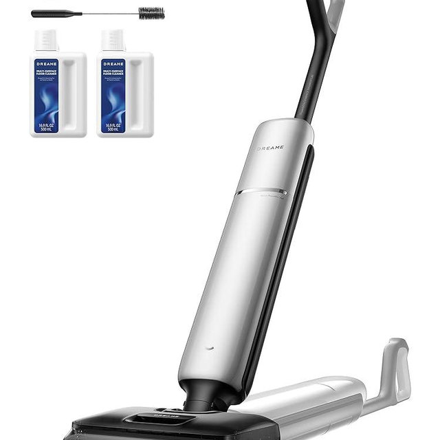 DREAME Aero Pro Wet Dry Vacuum Mop, Ultra-Slim with Hot Self-Cleaning/Self-Drying, 0 Hair Tangle Great for Pet Owner, Powerful Wet Dry Vacuum with 60min Runtime, Pick-up & Mop at The Same Time