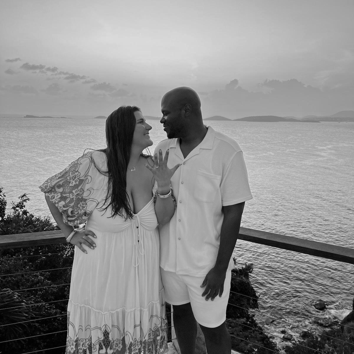 Right after she said yes!