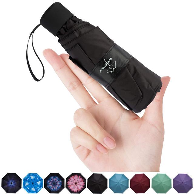 NOOFORMER Mini Travel Umbrella -95% Anti-UV Lightweight Compact Small Folding Sun Umbrellas -8Ribs