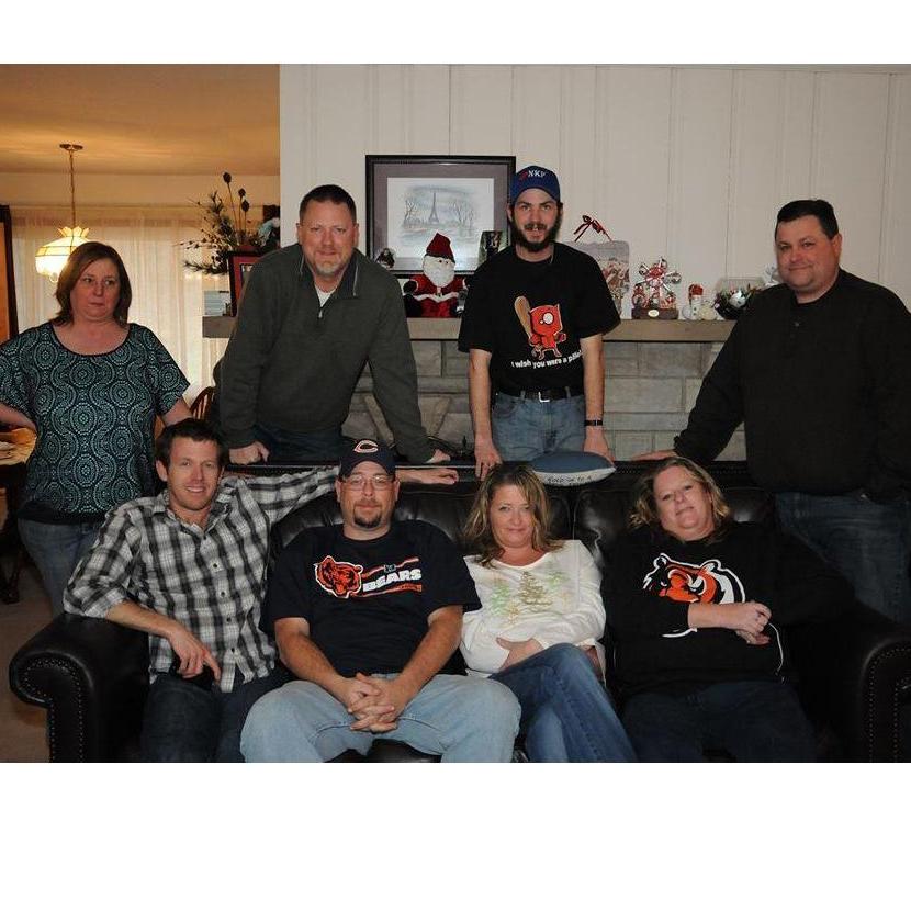 Cousins! Kris, Little Eddie, Bryant, Dennis, Kelly, Dan, Monika, and Beth