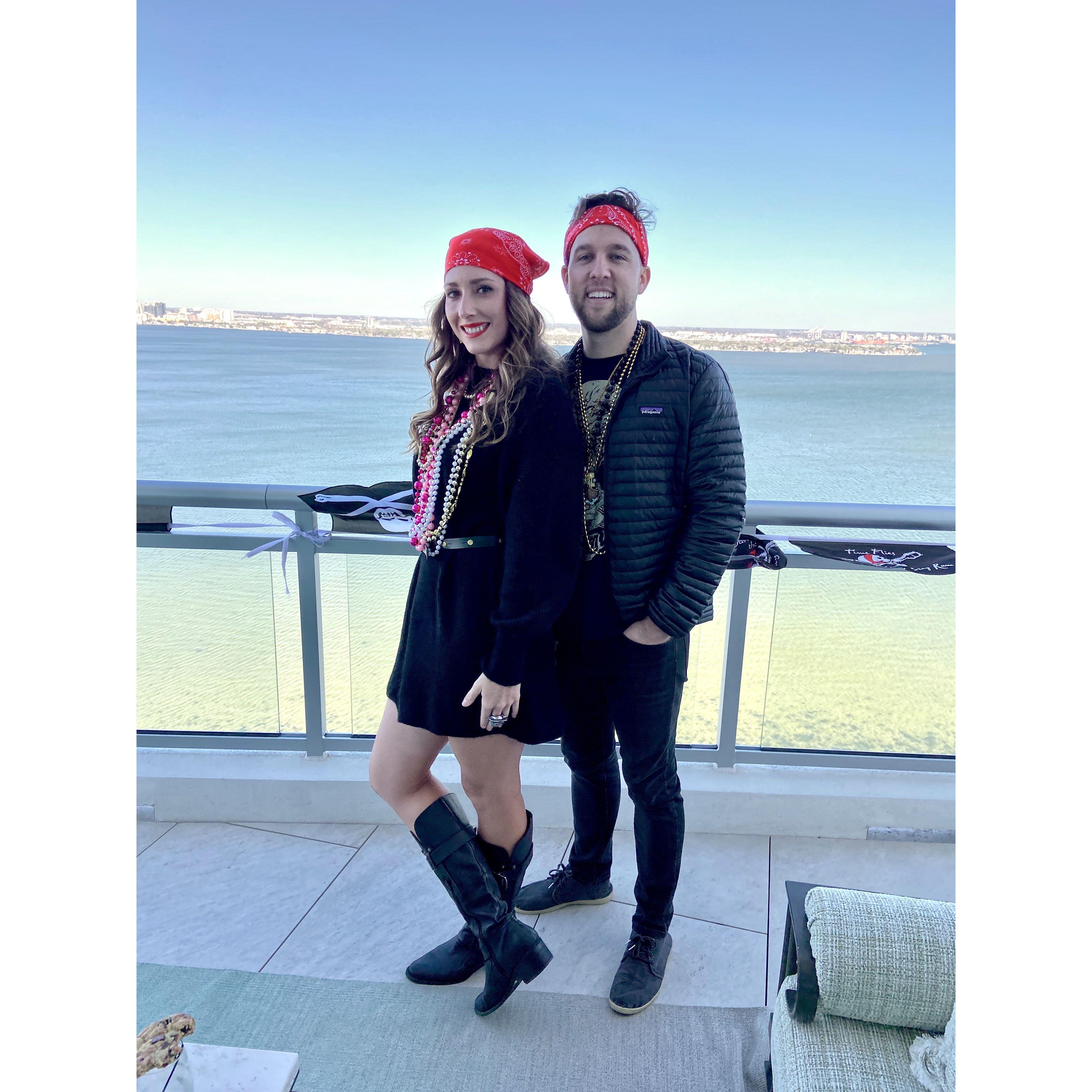 Gasparilla party in Tampa, Florida.