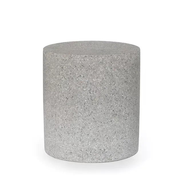 Solina Gray Terrazzo Stool