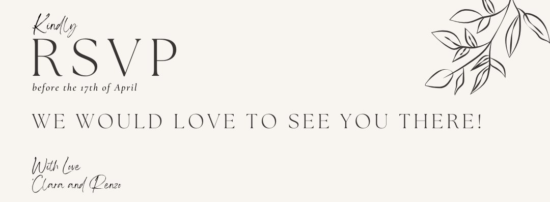 The Wedding Website of Clara Rocha and Renzo Gerritsen