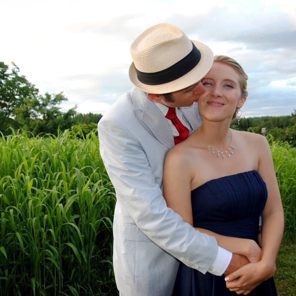 At Stefanie and Brooks's wedding, 2014