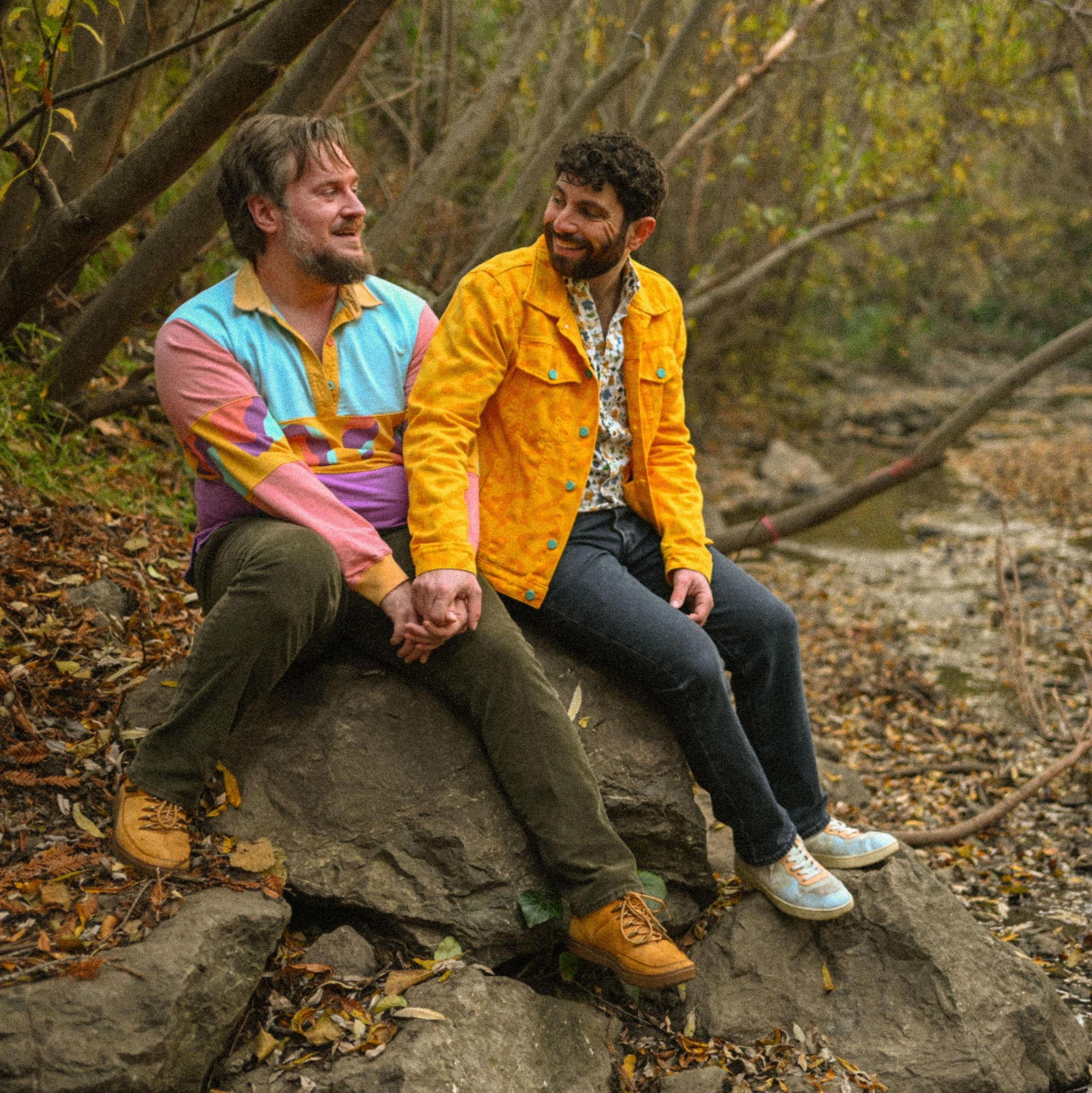 Our engagement photo shoot was done around our house and neighborhood. This is the Sausal creek, which runs through the namesake of our neighborhood, the Dimond Park.