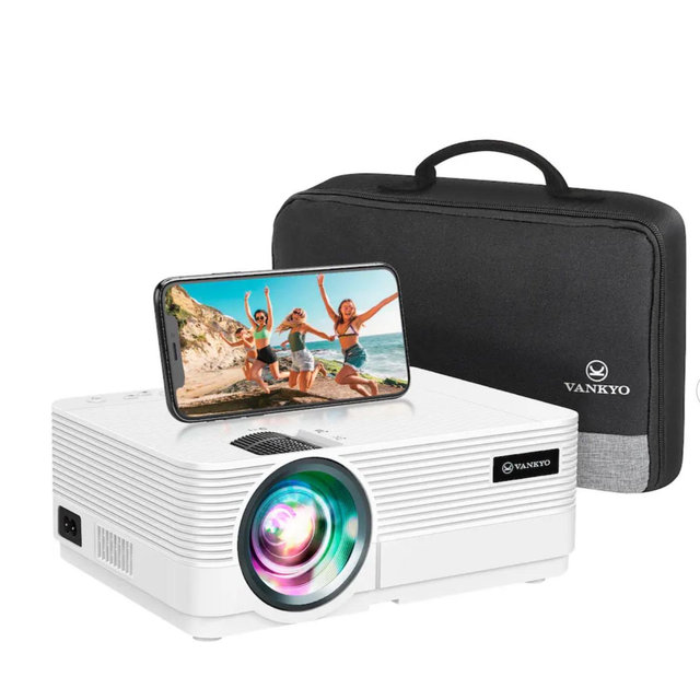 Vankyo - Leisure 470 Pro Native 1080P Wireless Single LCD Mini Projector - White
