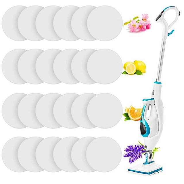 Replacement Steam Mop Scent Disc Fragrance Scented Pads 4 Different Fragrance Discs Compatible with Bissell Powerfresh and Symphony Series Fits Model 1940, 1806, 1132 (Fresh Fragrances,24 Pieces)