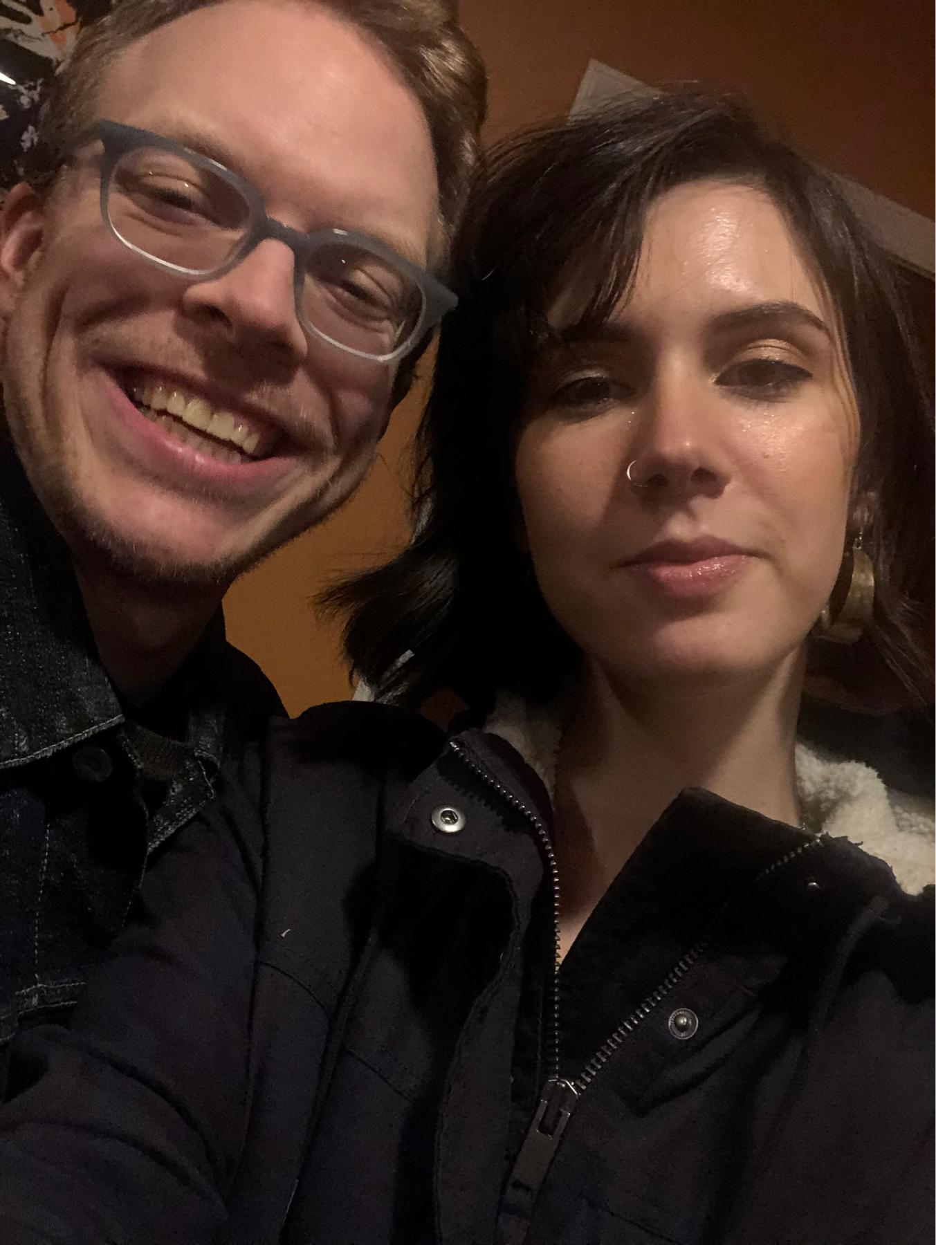 Selfie before heading to a show in Asbury Park, NJ.