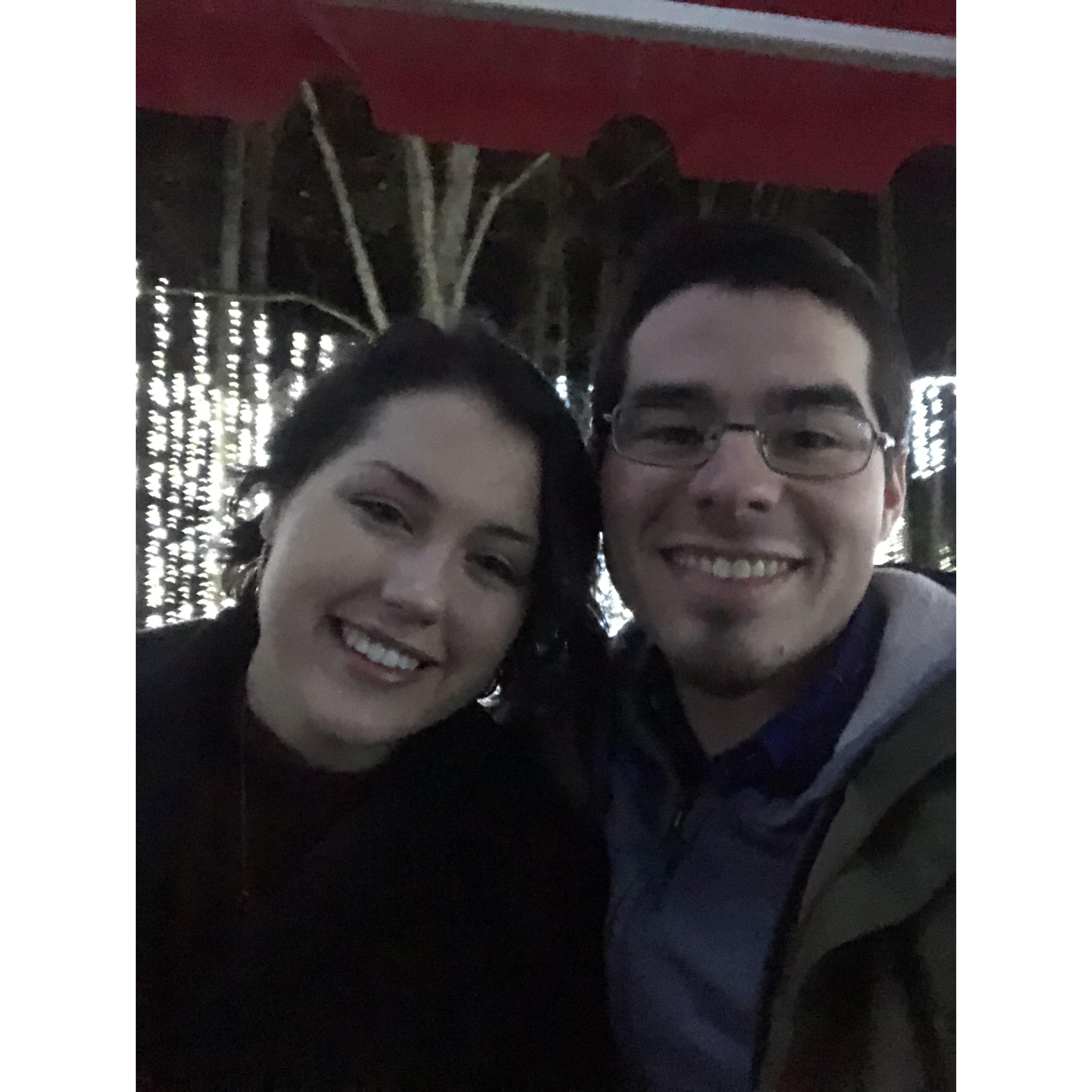We went to fantasy in lights, where we were both popsicles!