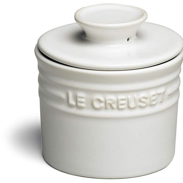 Le Creuset PG0200-0916 Stoneware Butter Crock, 6-Ounce, White