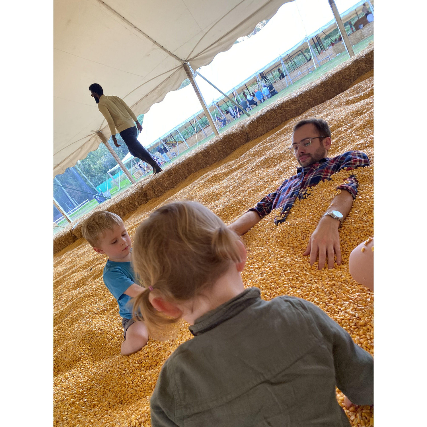 Hanging out in the corn pit!