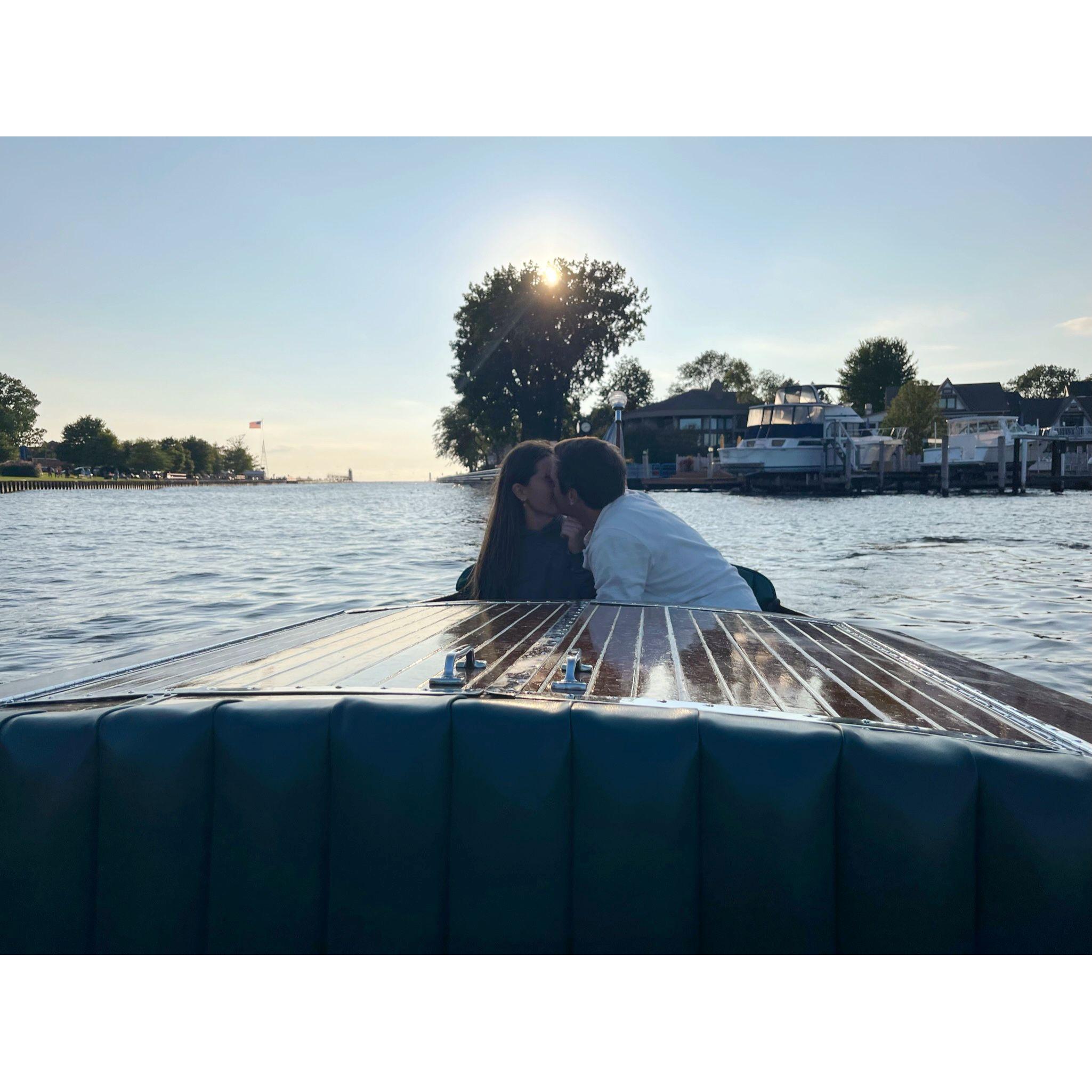 She said yes in South Haven, MI!
