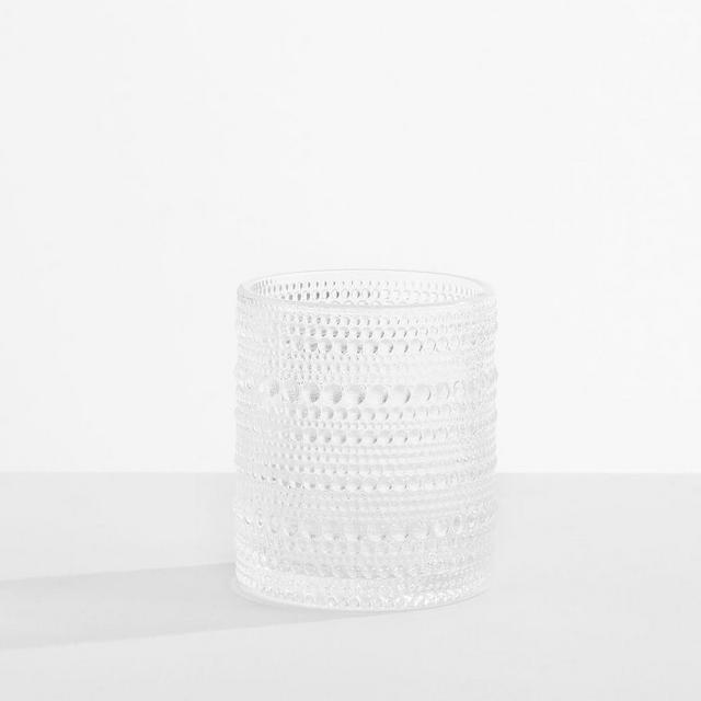 Jupiter Hobnail Short Drinking Glasses, 10 oz., Set of 6 - Clear