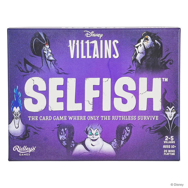 Selfish: Disney Villains | The Card Game Where Only The Ruthless Survive |Play as Your Favorite Disney Villain| Make it to The End First to Win |Ages 10+, 2-5 Players, 20-Minute Playtime