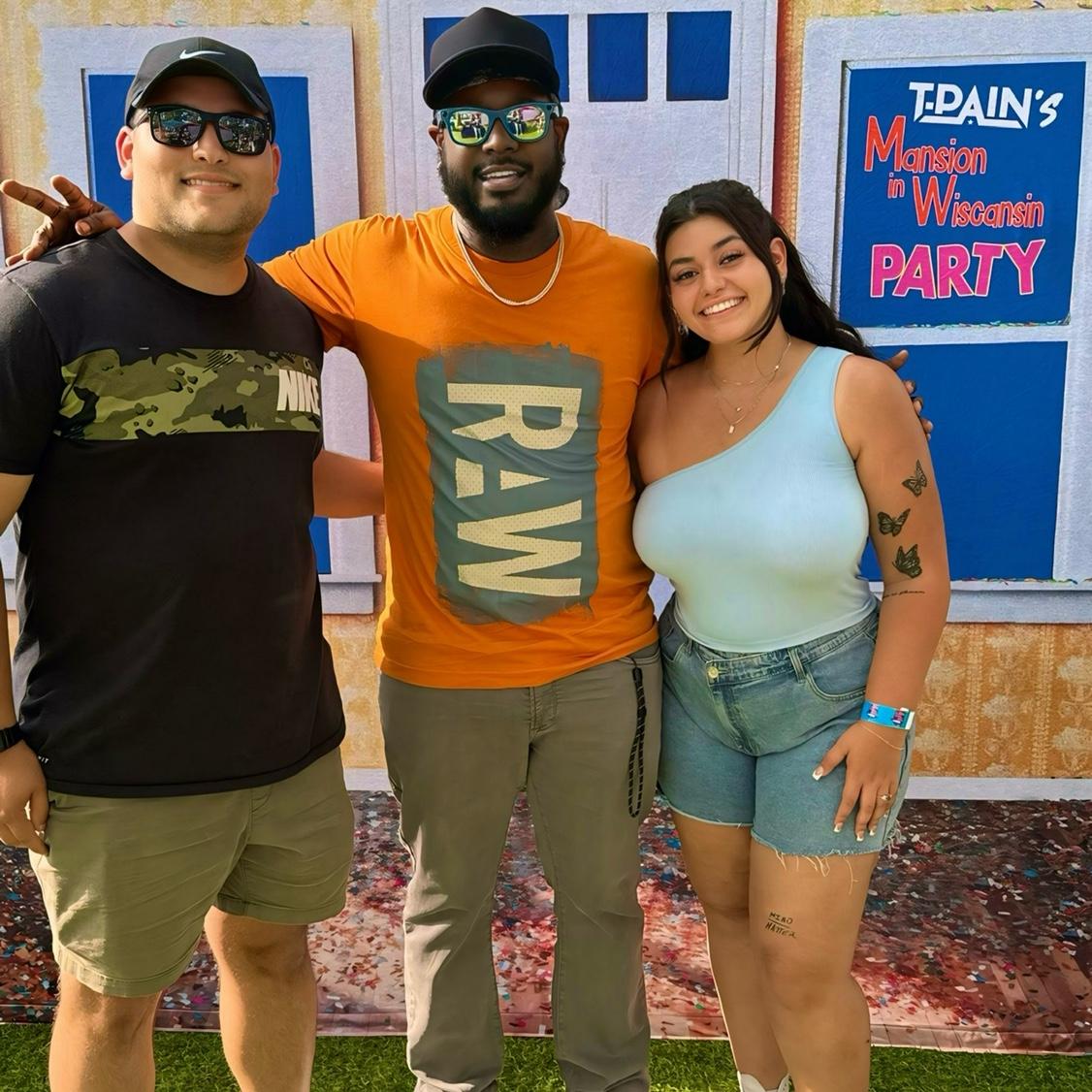 First time meeting T-Pain together. Right after this we played beer pong with him.