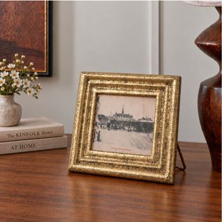 Antiqued Square Picture Frame