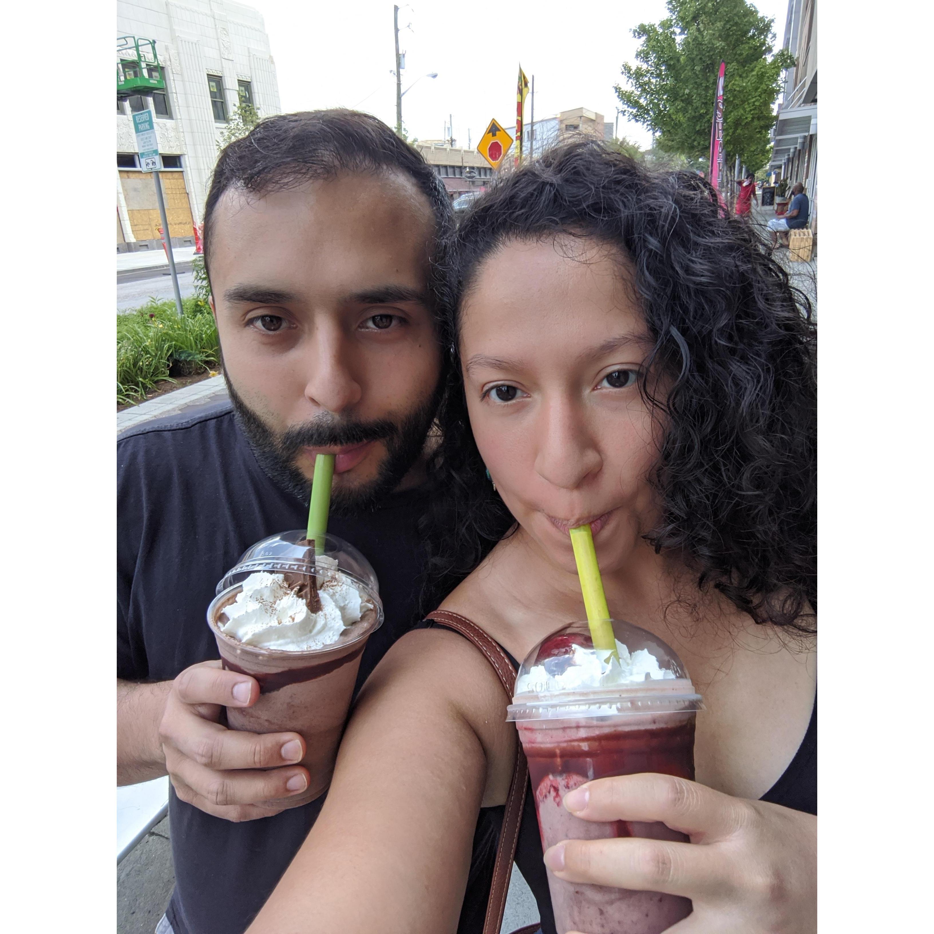 When we started dating in 2020.  It was a very sweet day.