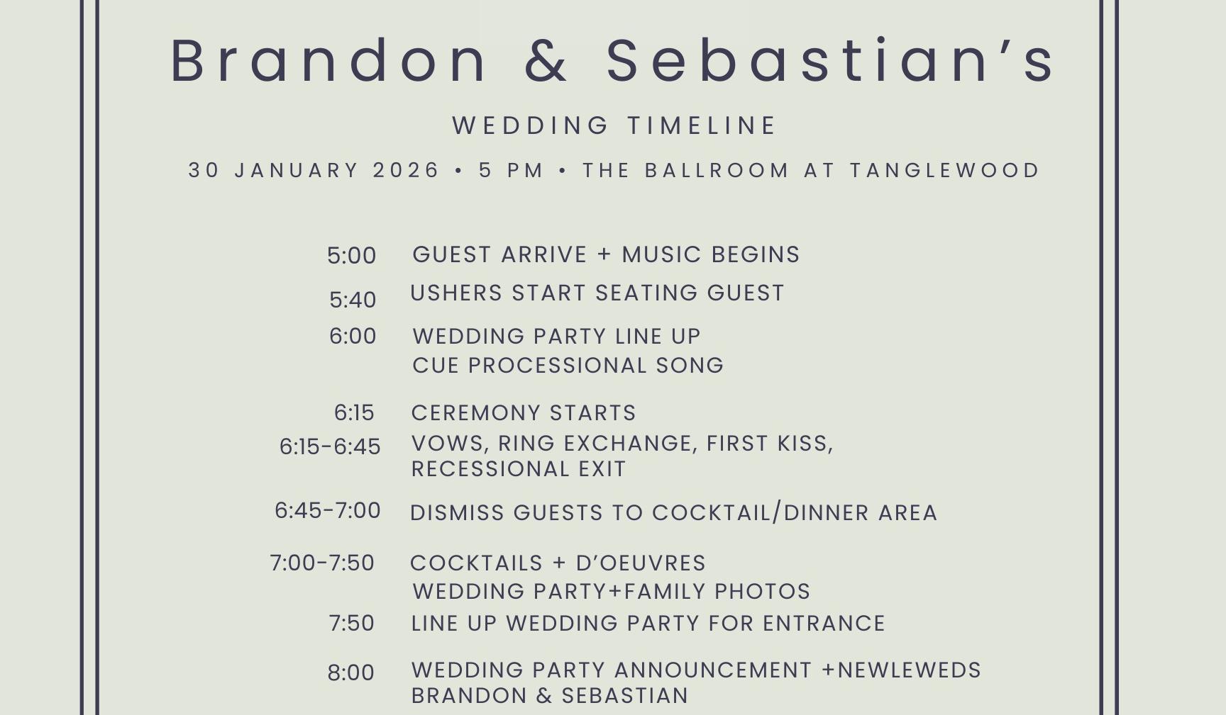 The Wedding Website of Brandon Salenga and Sebastian Naranjo