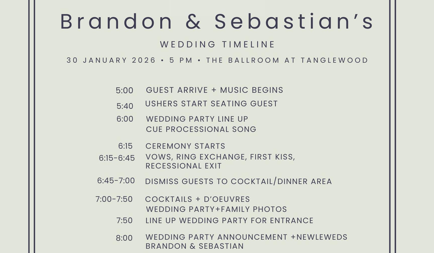 The Wedding Website of Brandon Salenga and Sebastian Naranjo