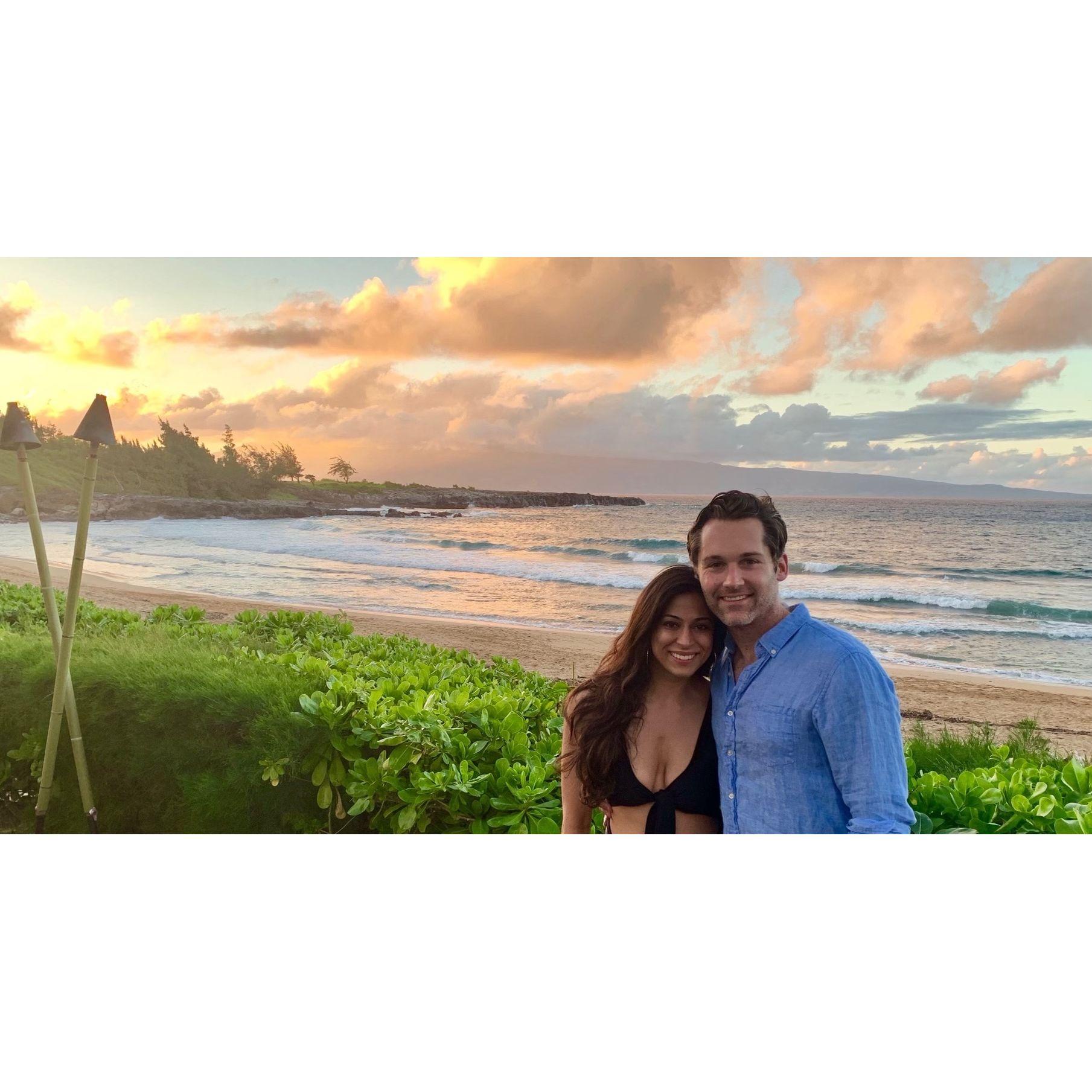 Our first time in Maui, where we fell in love