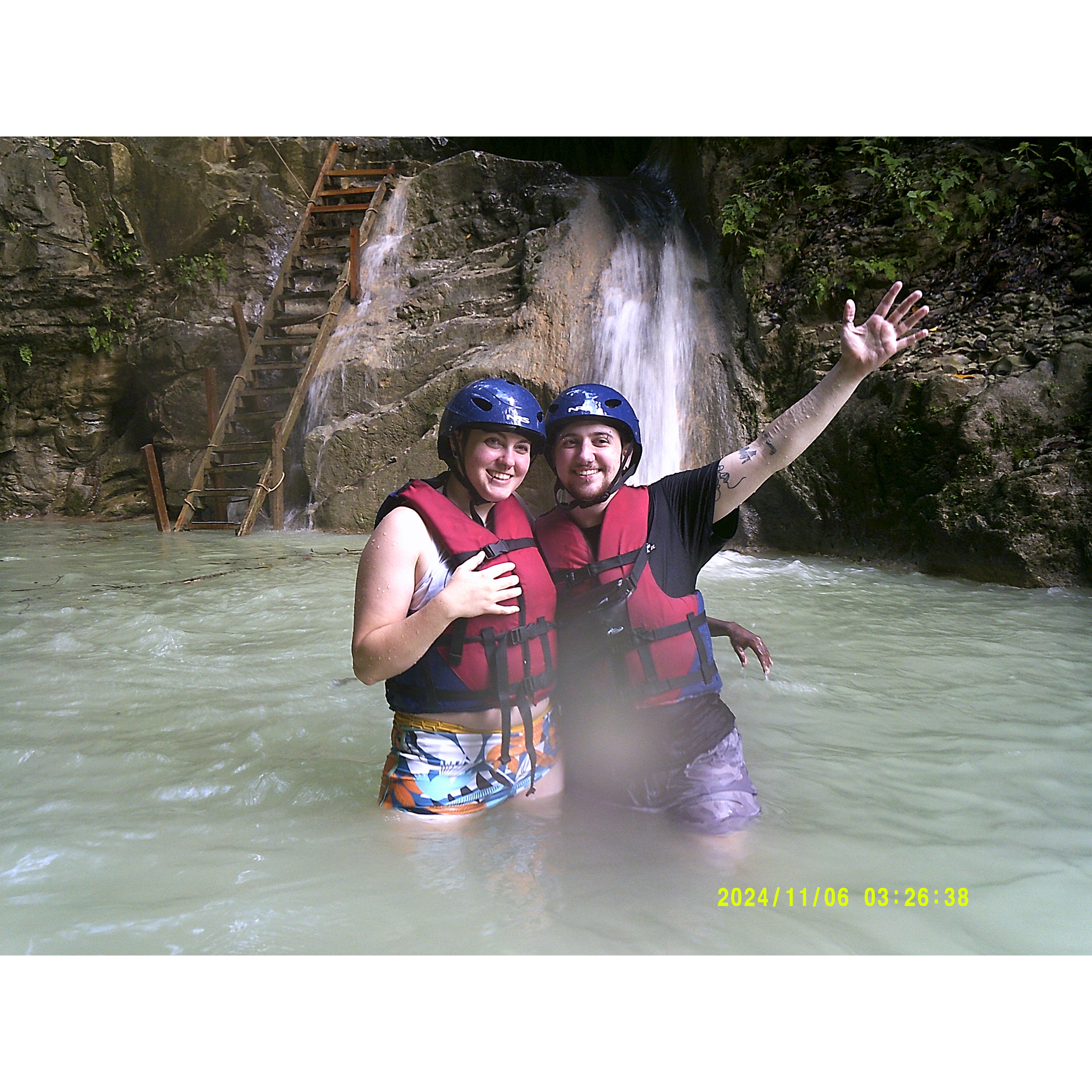 We survived the last waterfall of Damajagua