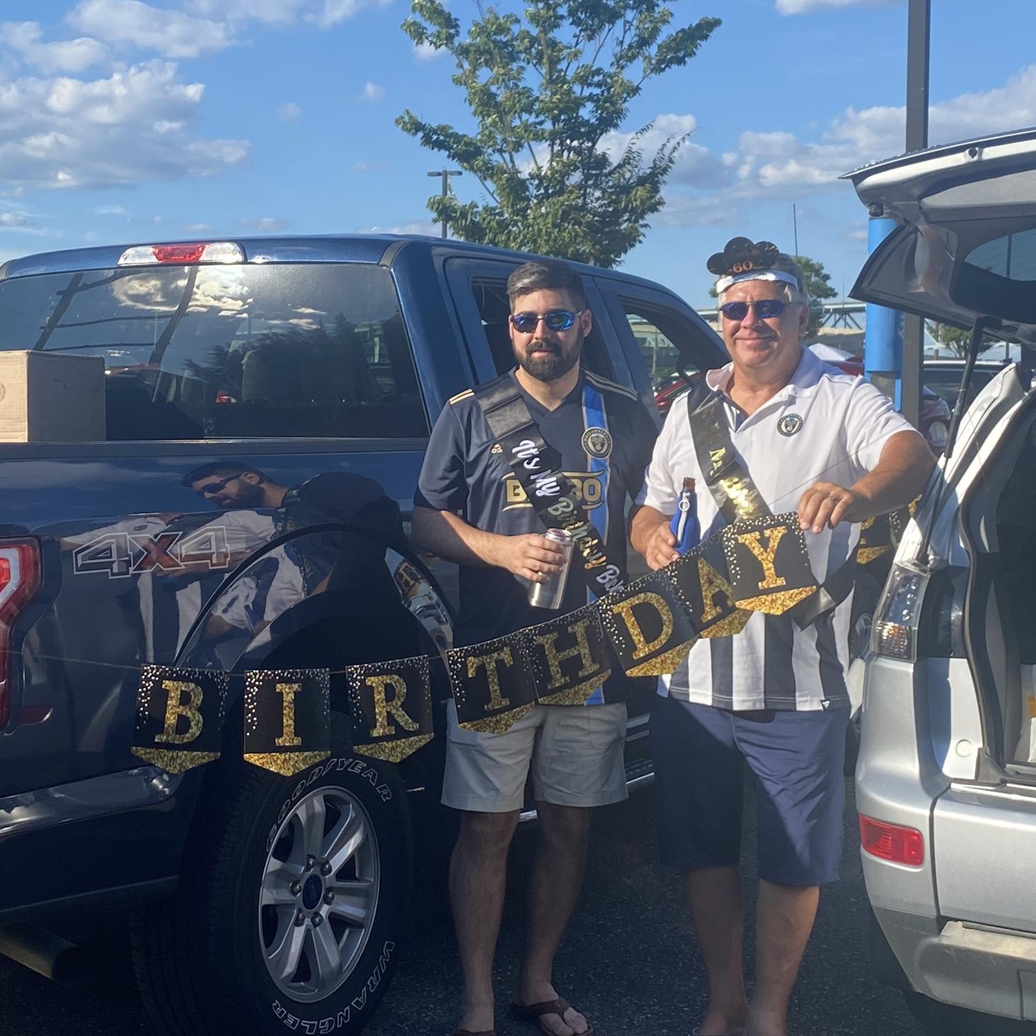 Happy 29th to Max and 60th to John…at a Union game of course!