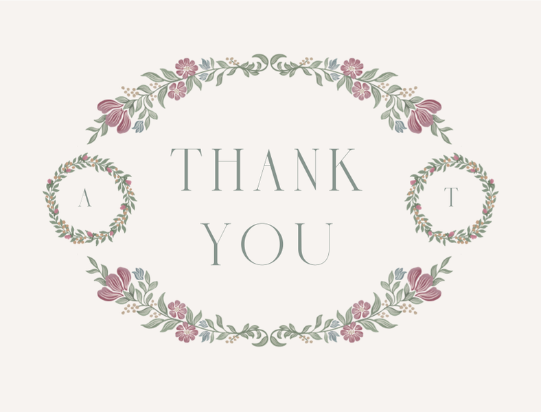 Mirelia Landscape | Classic Greige | Zola Thank You Cards
