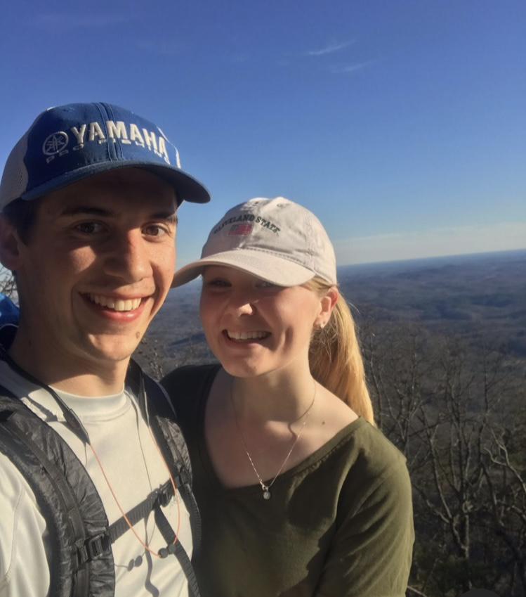 Our first hike together! 01/2019, Table Rock, SC
