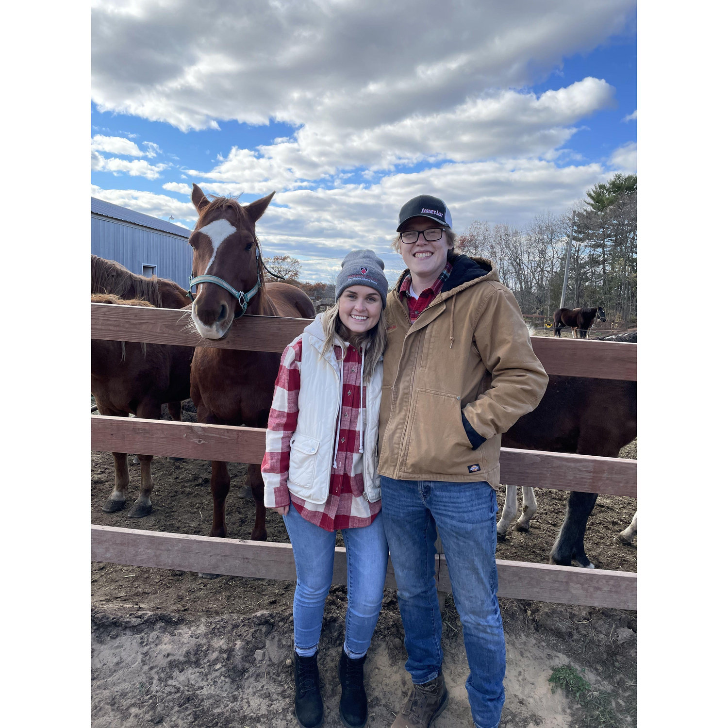 We enjoy horseback riding