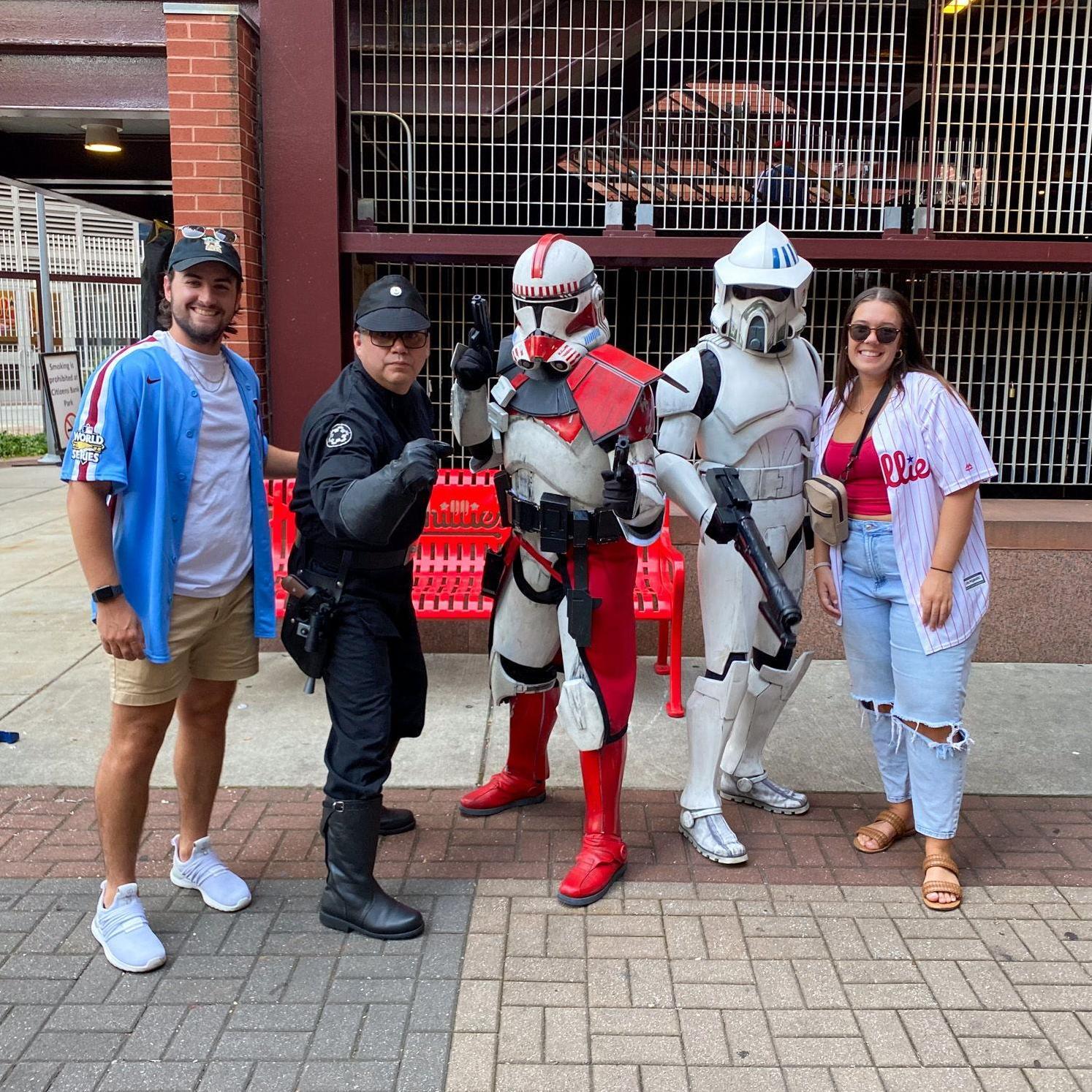 Star Wars night at the Phillies game