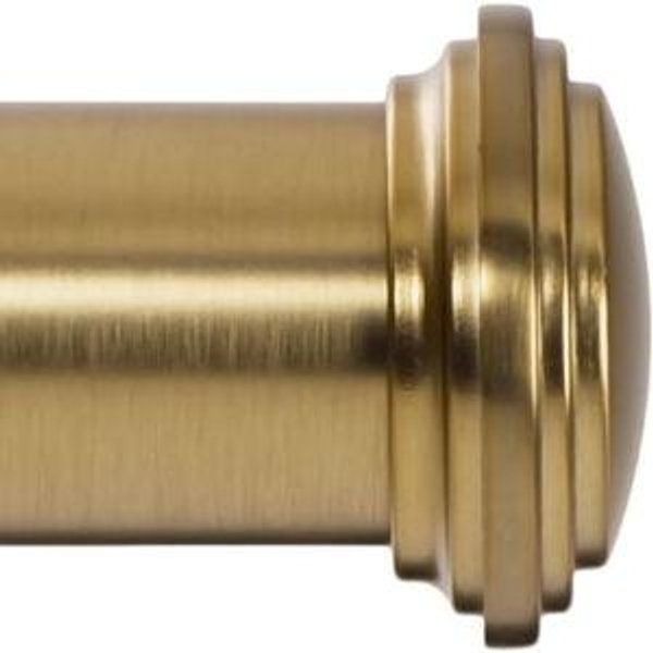 Ivilon Window Curtain Rod, 48 to 86 Inch, Warm Gold