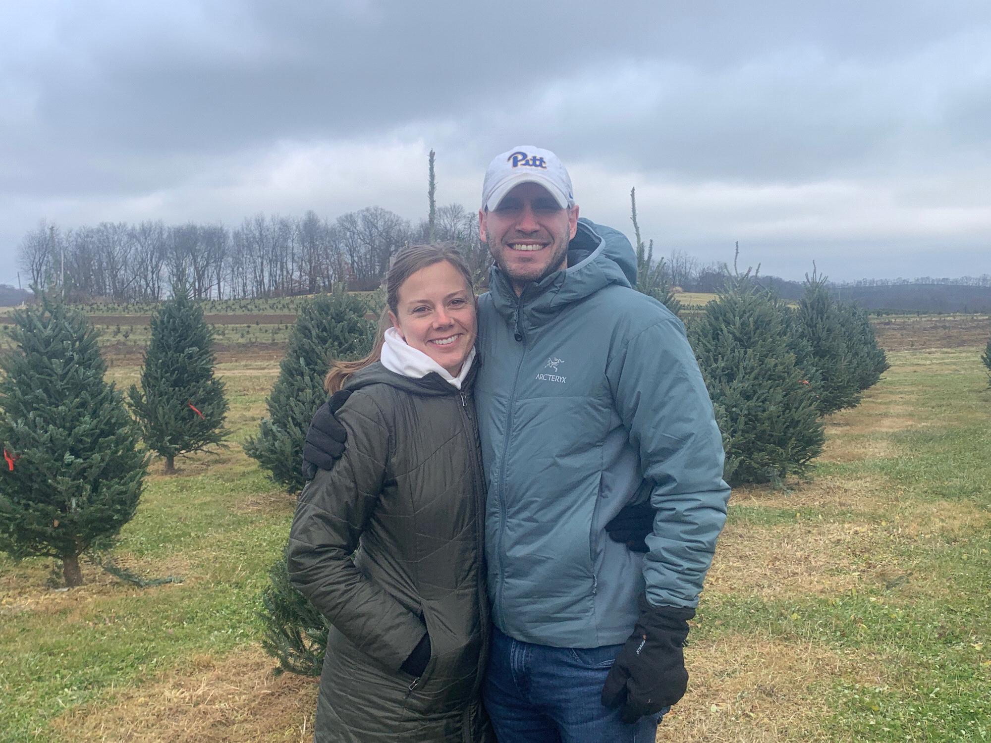 Christmas tree shopping with Terri & Gary.