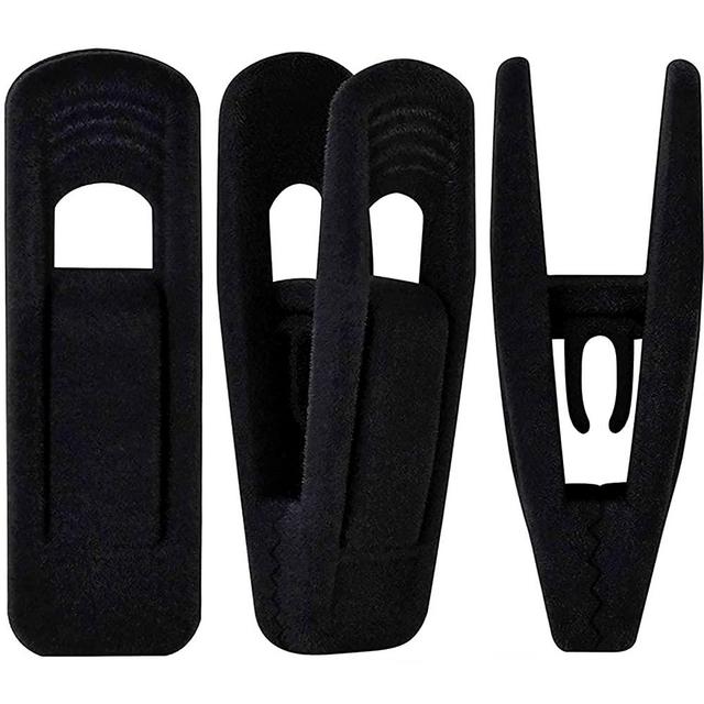 TOFIIGREM Black Velvet Hanger Clips (60-Pack), Non-Slip Strong Velvet Hangers Clips for Velvet Hangers, Pants Skirt Hanger Velvet Clips Fit for Thin Velvet Clothes Suit Hangers