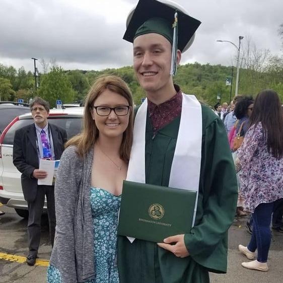 Alex graduating from Binghamton in 2018!