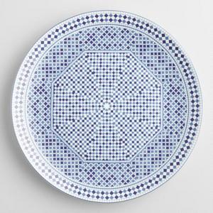 Blue Fez Tile Dinner Plates Set of 4