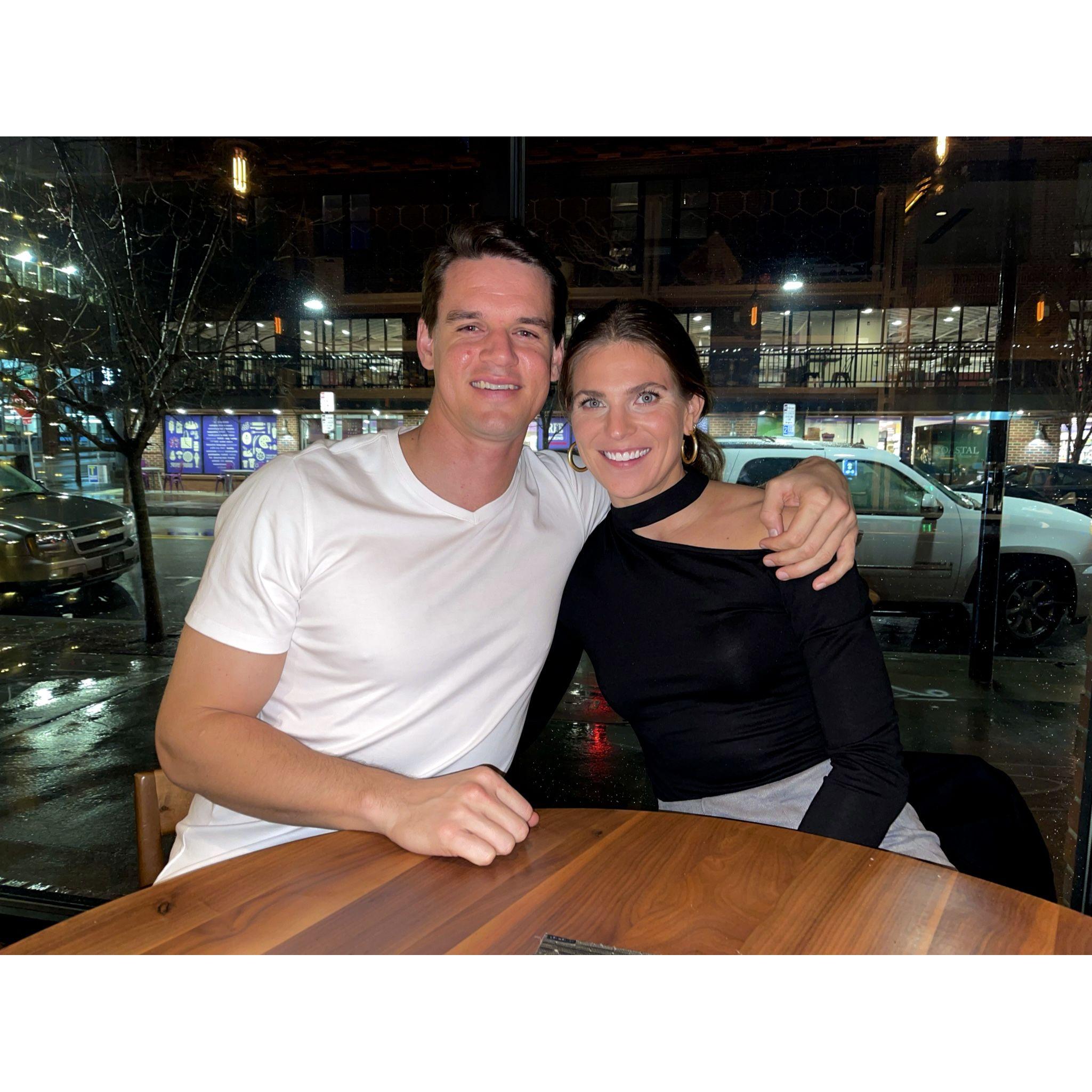 -12.21.20-
Our first "one year" anniversary! We started officially dating in January, but if you asked either of us what "our date" is... it would be the night of our very first date, at OKU.
