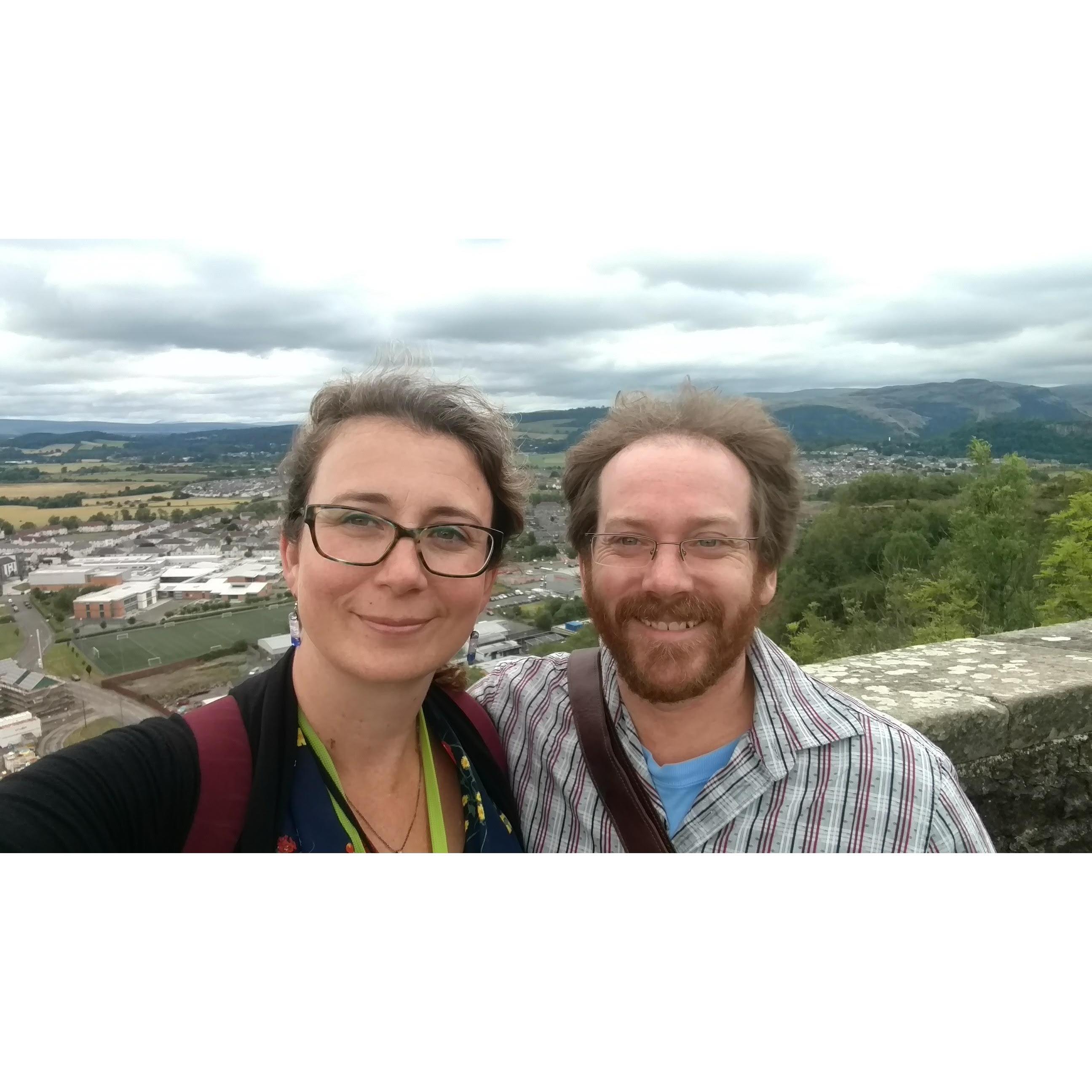 In Scotland enjoying our castle tour!