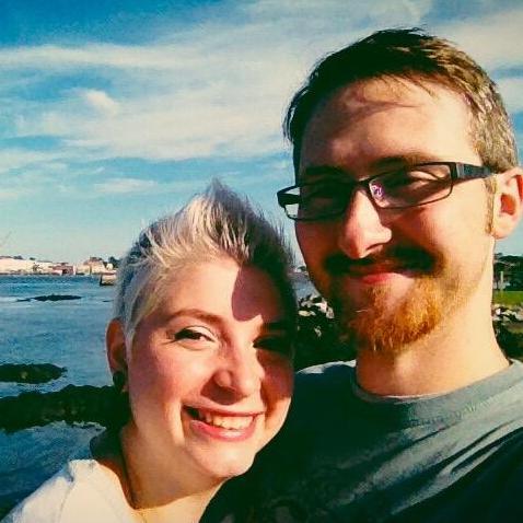 Enjoying the sunshine in Maine.