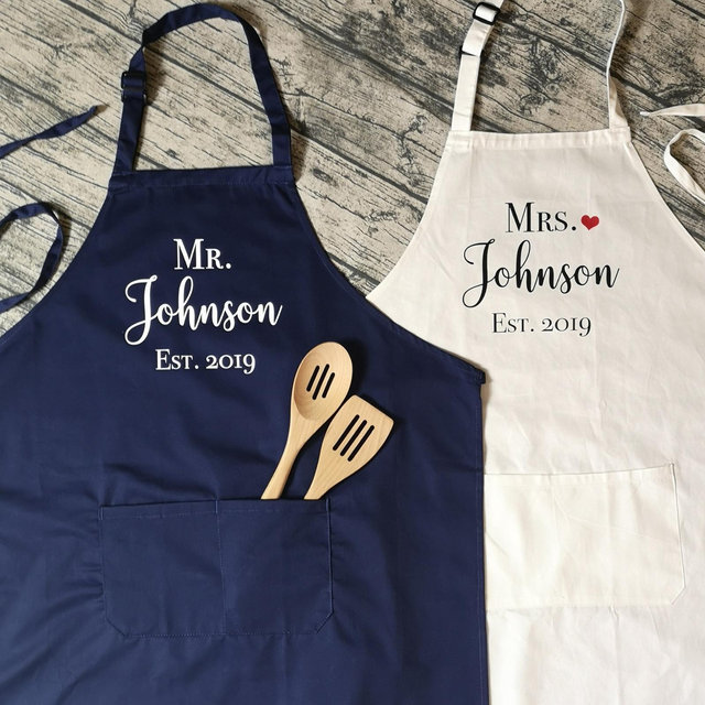 Set of 2 Custom Apron | Custom Apron Set |...
