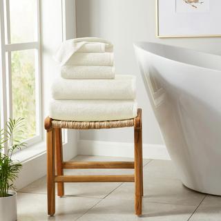 Acacia 6-Piece Cotton Textured Bath Towel Set