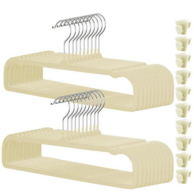 Velvet Pants Hangers 20 Pack,Premium Non Slip Velvet Hangers,Thin Space Saving Slim Clothes Hangers with 360° Swivel Hook,13.77inch