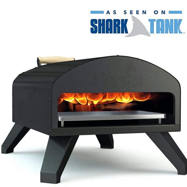 Bertello Outdoor Pizza Oven Black + Oven Mitt