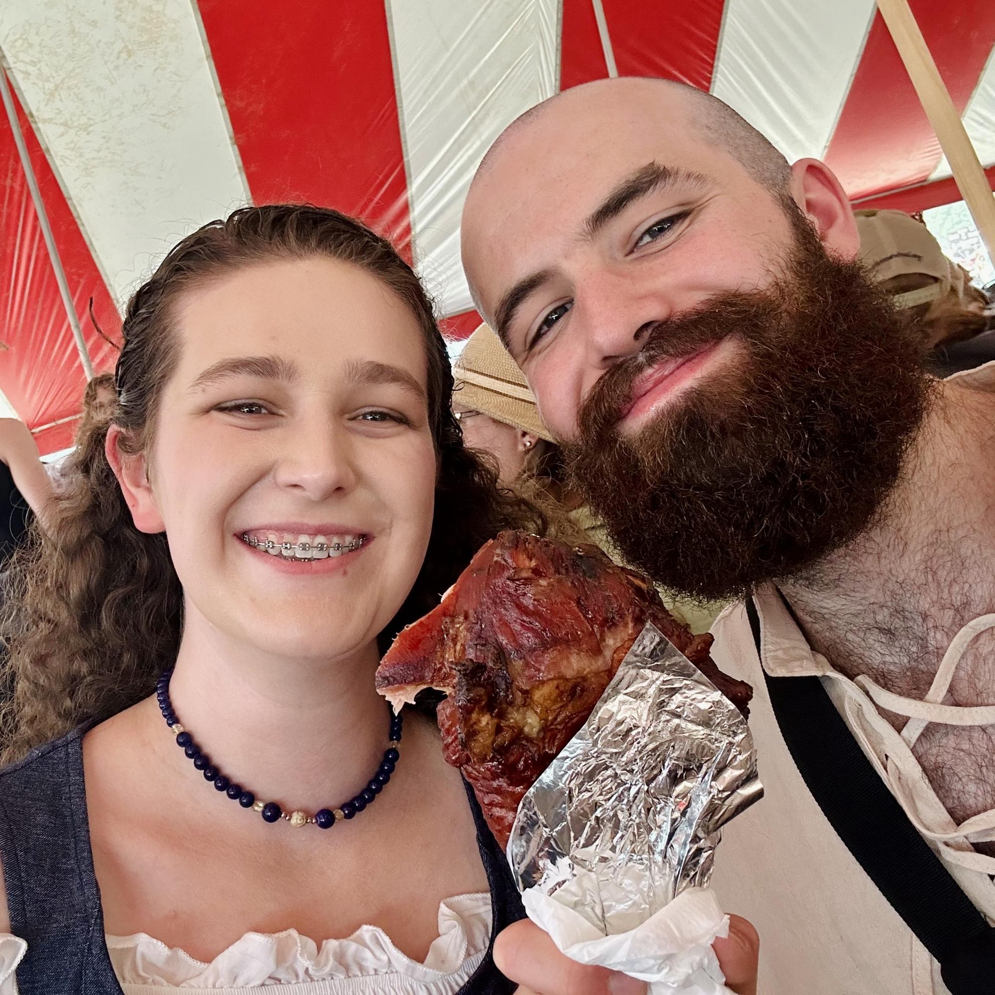 Date at the Renaissance Fair! Daniel and Delaney share a love of medieval fantasy and turkey legs. 2023