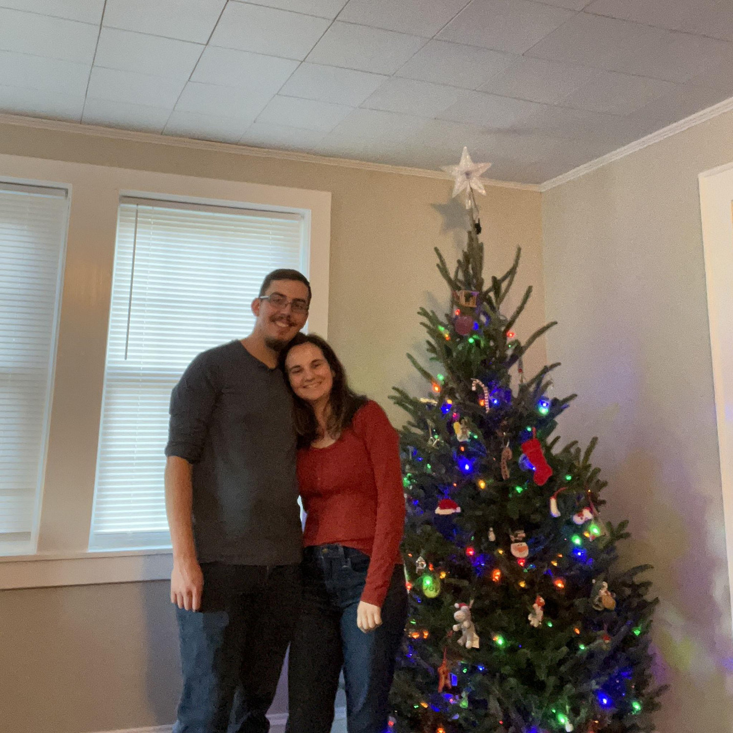 First Christmas tree at Shawn's house