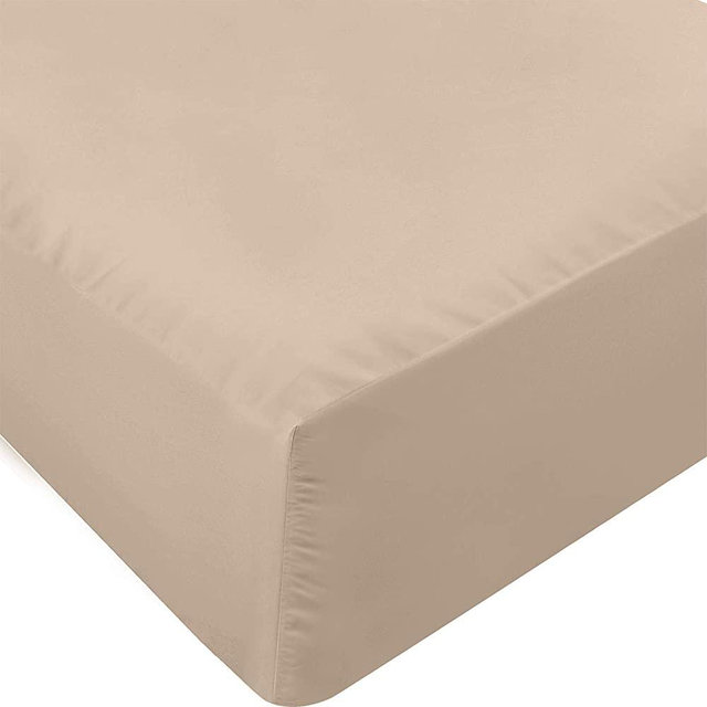Utopia Bedding King Fitted Sheet - Bottom Sheet - Deep Pocket - Soft Microfiber -Shrinkage and Fade Resistant-Easy Care -1 Fitted Sheet Only (Beige)