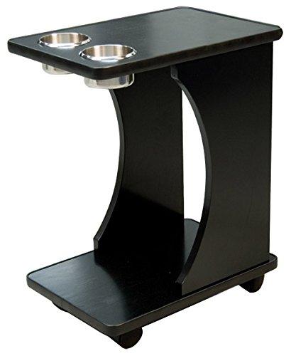 Classic Poker Table Drink Carts Black Color