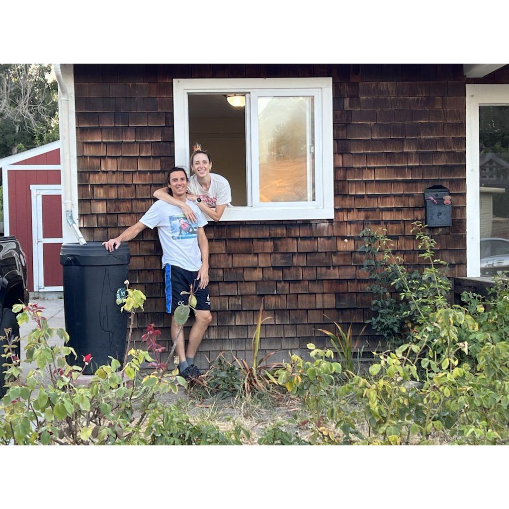 Our first day in our first home together!