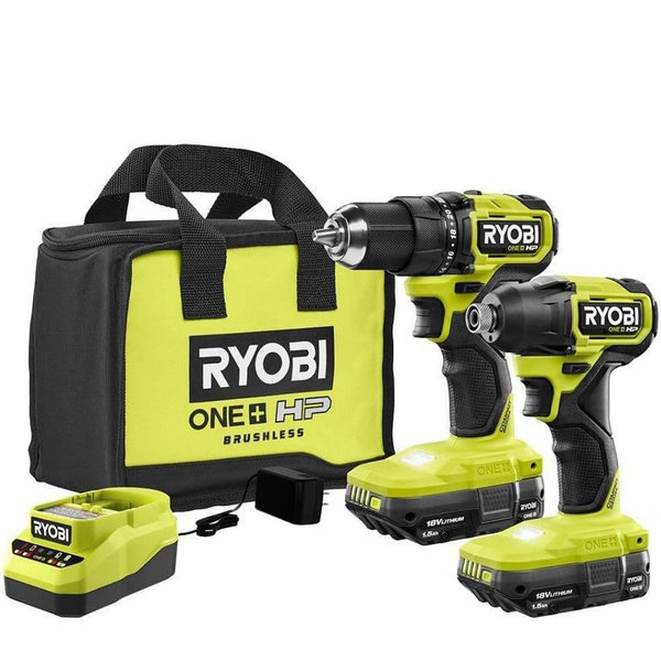 Ryobi 18V ONE+ HP Brushless Drill & Impact Driver Combo Kit