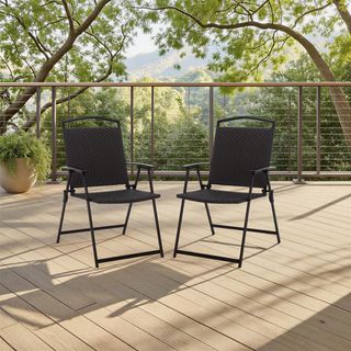 Dory Outdoor Folding Chair, Set of 2