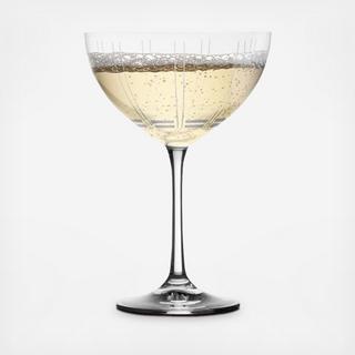 Berlin Champagne Saucer Glass, Set of 4